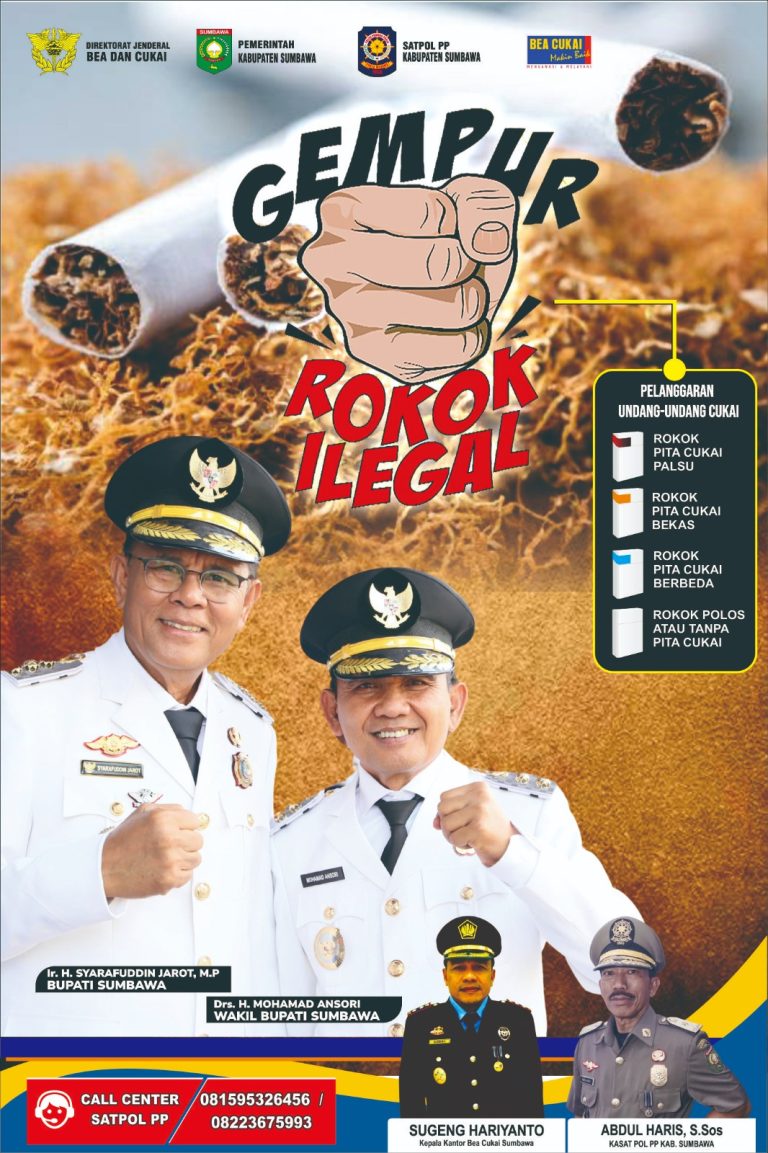 Pemerintah Kab.Sumbawa berperan serta membasmi rokok ILEGAL